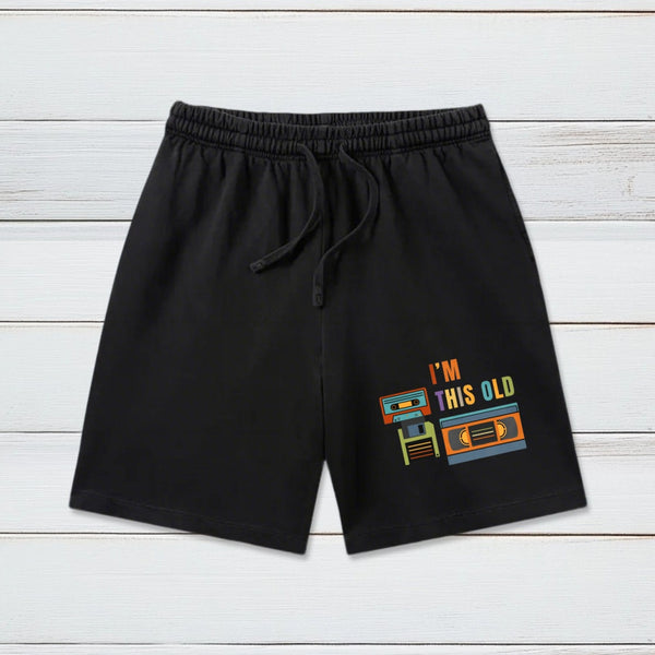 Im This Old Vintage Geeky Washed Shorts