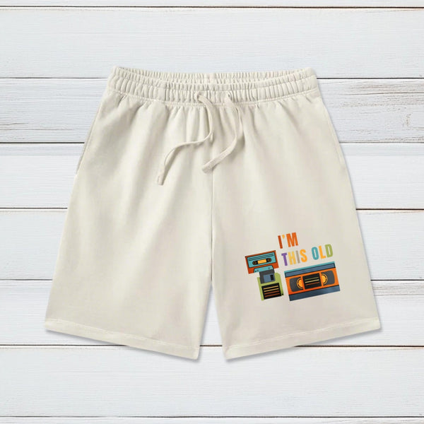 Im This Old Vintage Geeky Washed Shorts