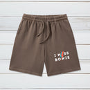 I Miss Bowie Geeky Washed Shorts