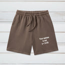 Your Opinion is Not P<0.05 Geeky Washed Shorts