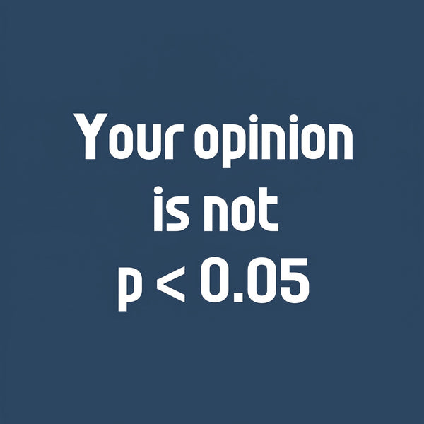 Your Opinion is Not P<0.05 Geeky Washed Shorts