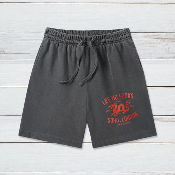 Lee Ho Fooks Vintage Resto Geeky Washed Shorts