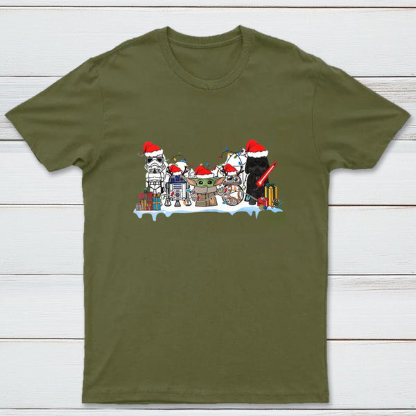 Inkestyle Friends Scifi Wars Christmas T-Shirt