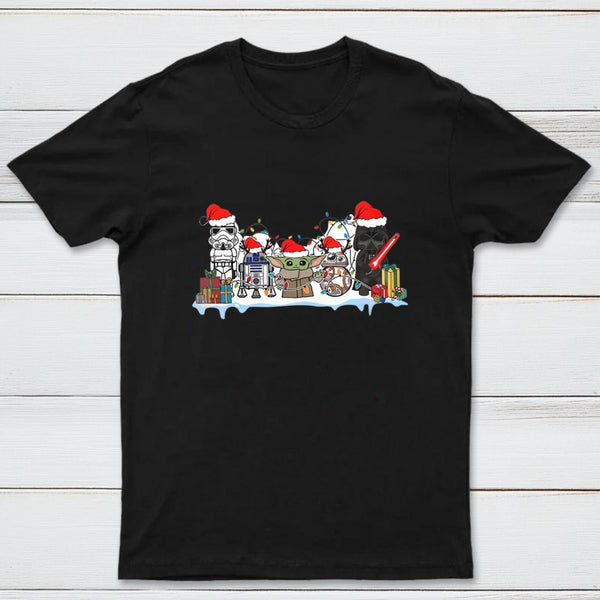 Inkestyle Friends Scifi Wars Christmas T-Shirt