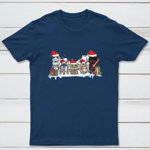 Inkestyle Friends Scifi Wars Christmas T-Shirt