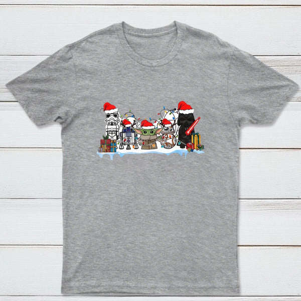 Inkestyle Friends Scifi Wars Christmas T-Shirt