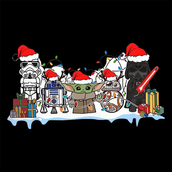 Inkestyle Friends Scifi Wars Christmas T-Shirt
