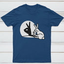 Funny Rabbit Hand Shadow Puppets Bunny Figure Pop Art T-Shirt