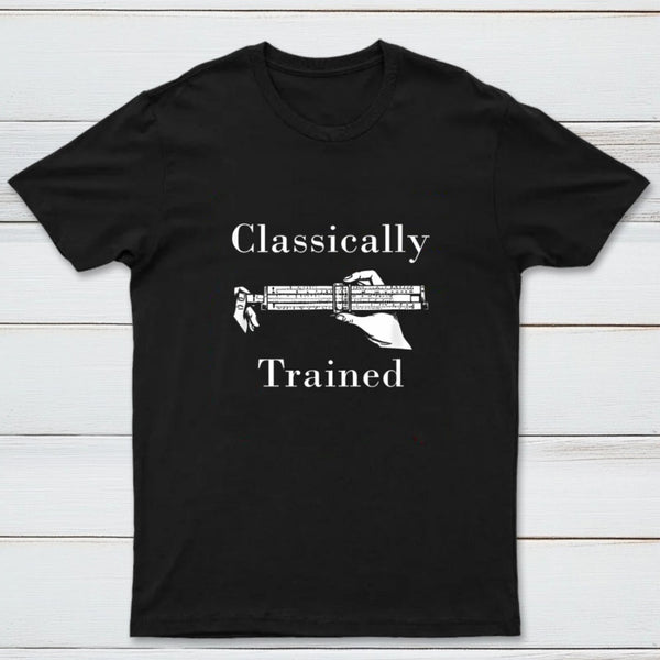 Slide Rule Classically Trained Geek T-Shirt