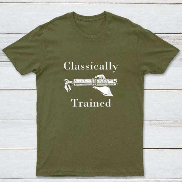 Slide Rule Classically Trained Geek T-Shirt