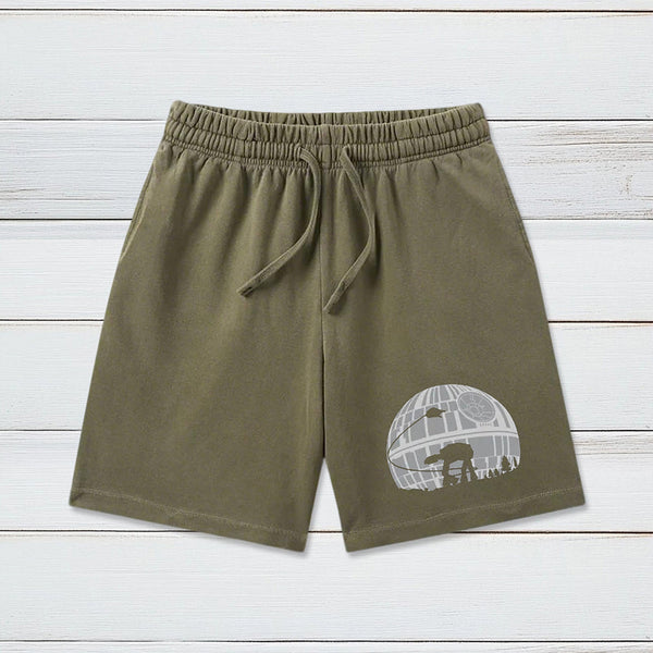 Death Star Geeky Washed Shorts