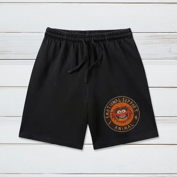 Vintage 70s Muppets Emotional Support Animal Geeky Washed Shorts