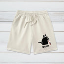 What Funny Cat Geeky Washed Shorts