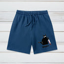 What Funny Cat Geeky Washed Shorts
