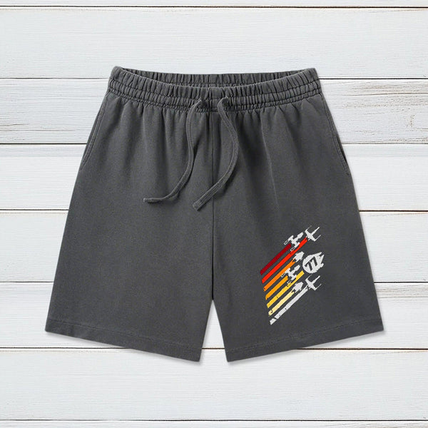 Scifi Spacecraft Geeky Washed Shorts