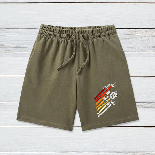 Scifi Spacecraft Geeky Washed Shorts