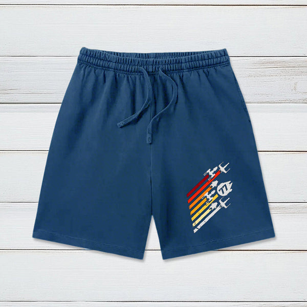 Scifi Spacecraft Geeky Washed Shorts