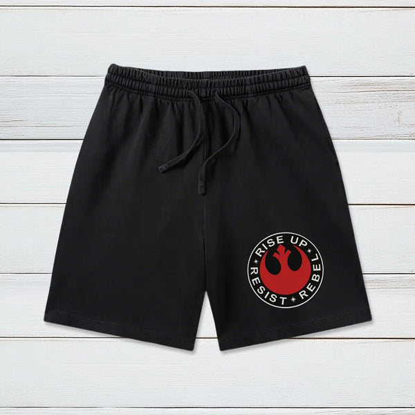 Resist Rebel Rise Up Geeky Washed Shorts
