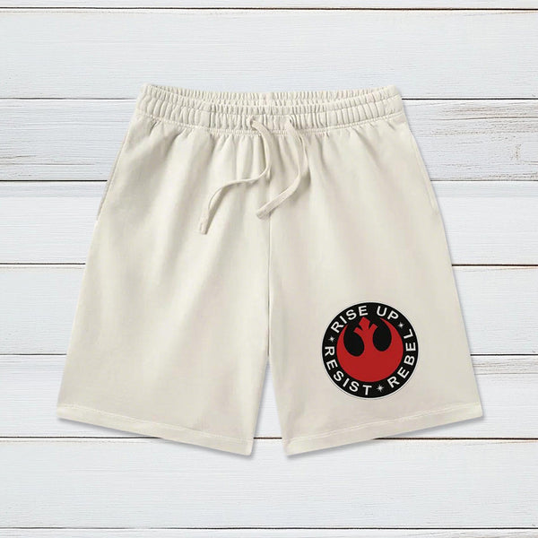 Resist Rebel Rise Up Geeky Washed Shorts