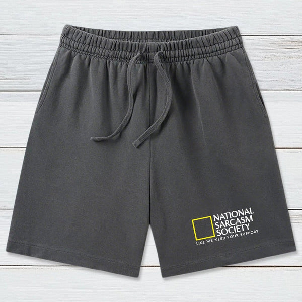 National Sarcasm Society InkeStyle Washed Shorts