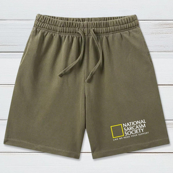 National Sarcasm Society InkeStyle Washed Shorts