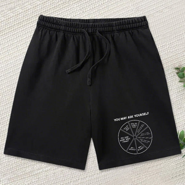 You May Ask Yourself InkeStyle Washed Shorts