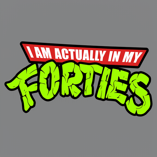 I Am Actually In My Forties InkeStyle Washed Shorts