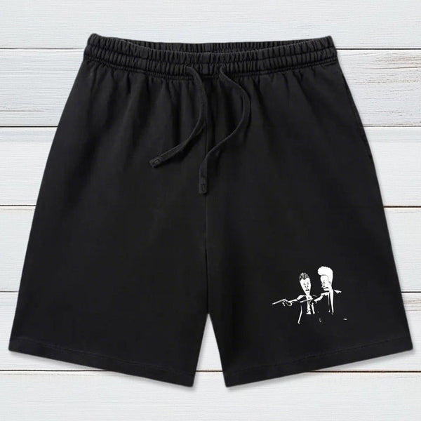 Beavis And Butthead Pulp Fiction Geeky Washed Shorts