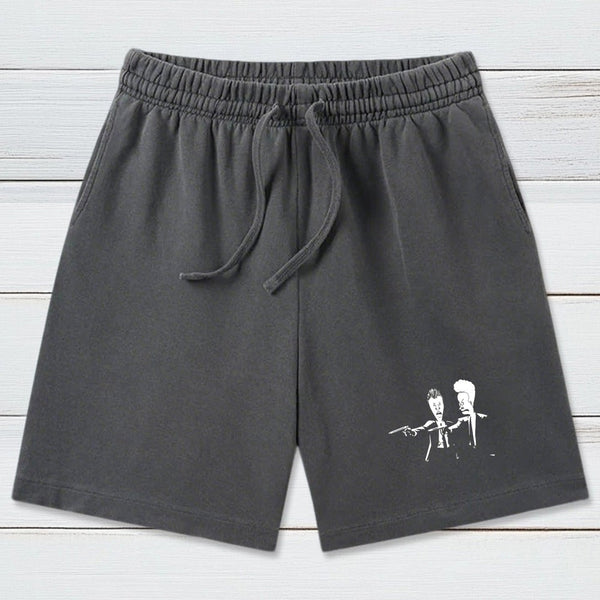 Beavis And Butthead Pulp Fiction Geeky Washed Shorts