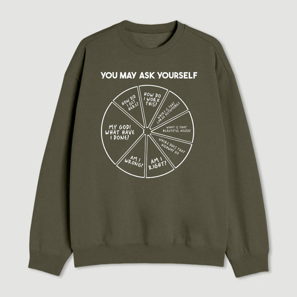 You May Ask Yourself Geek Sweatshirt