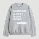 Intelligence Stephen Hawking Science Nerd Sweatshirt