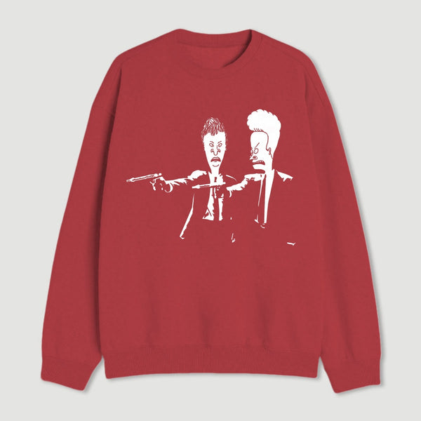 Beavis And Butthead Pulp Fiction Nerd Sweatshirt