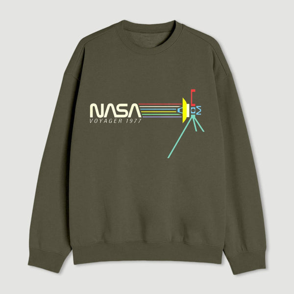 Retro Nasa Voyager Spacecraft Sweatshirt