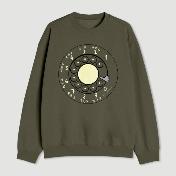 Rotary Dial Vintage Nerd Sweatshirt