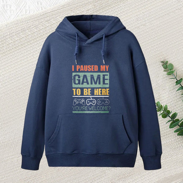 I Paused My Game To Be Here Inkestyle Hoodie