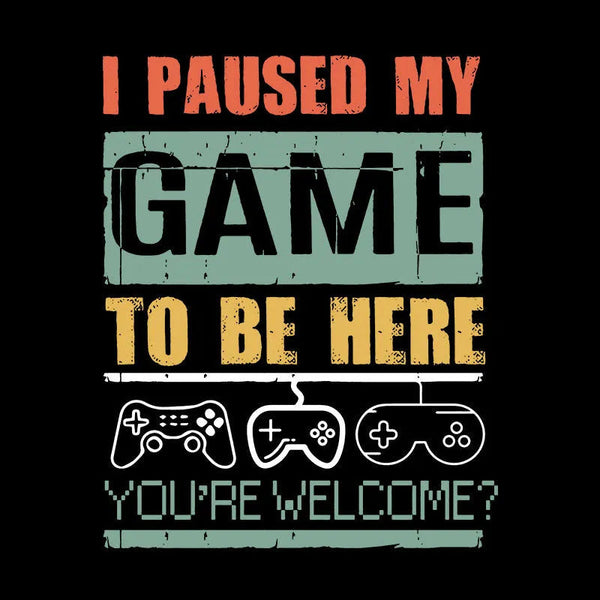 I Paused My Game To Be Here Inkestyle Hoodie