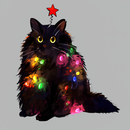 Christmas Lights Cat Inkestyle Hoodie