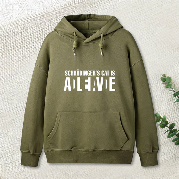 Schrodinger'S Cat Adleiavde Inkestyle Hoodie