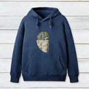Distressed Fibonacci Spiral Geek Graphic Inkestyle Hoodie