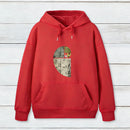 Distressed Fibonacci Spiral Geek Graphic Inkestyle Hoodie