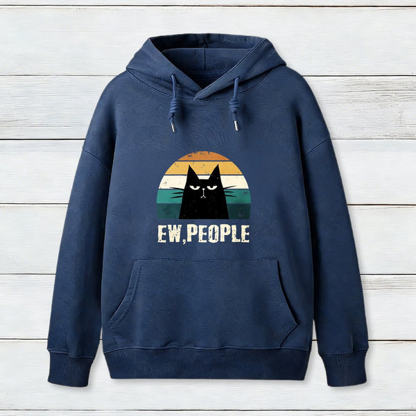 Ew People Funny Cat Inkestyle Hoodie