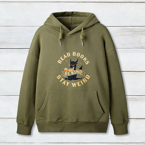Read Books Be Kind Stay Weird Inkestyle Hoodie