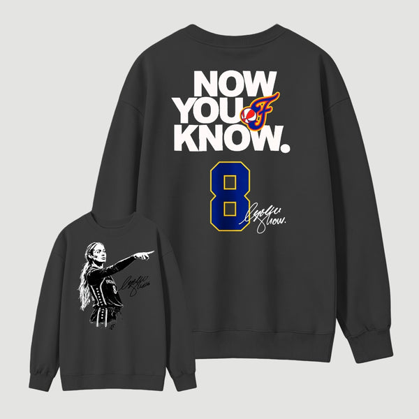 Sophie Cunningham Now You Know Double Sided Basketball Graphic Sweatshirt