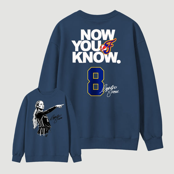 Sophie Cunningham Now You Know Double Sided Basketball Graphic Sweatshirt