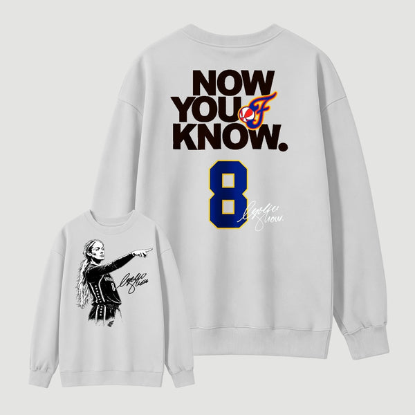 Sophie Cunningham Now You Know Double Sided Basketball Graphic Sweatshirt