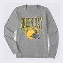 Vintage Football Hometown Team Print Long Sleeve T-Shirt