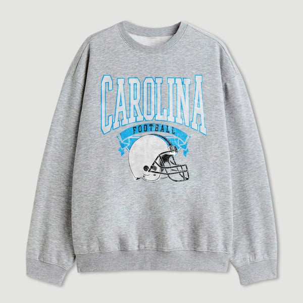 Vintage Football Hometown Team Print Sweatshirt