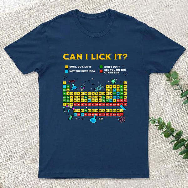 Can I Lick It Periodic Table Inkestyle T-Shirt
