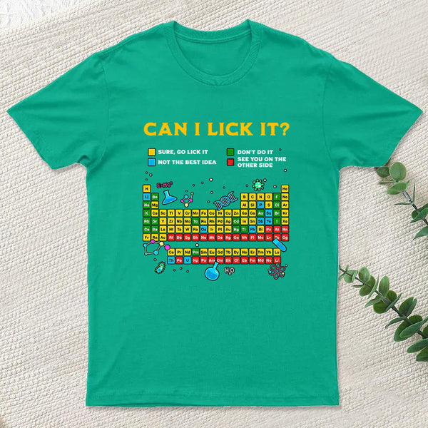 Can I Lick It Periodic Table Inkestyle T-Shirt