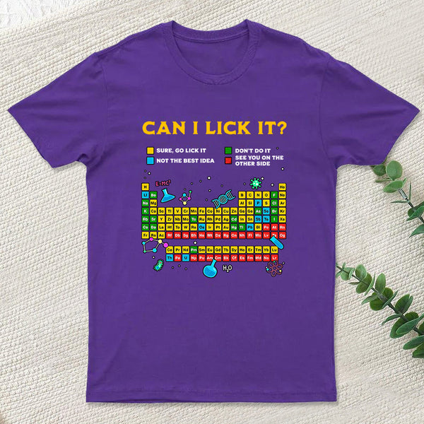 Can I Lick It Periodic Table Inkestyle T-Shirt